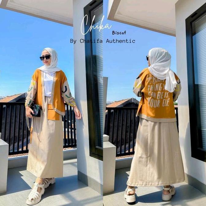 SETELAN ROK CHIKA CHATIFA / SETELAN ROK WANITA