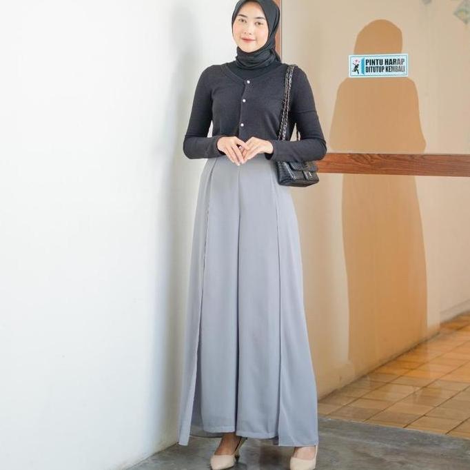 Dostifashion Moza Kulot | Celana Kulot Layer Wanita Bahan Ceruti | Celana Kulot Formal