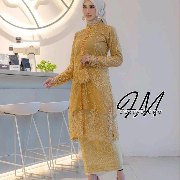 Tunik Resleting Payet/Kebaya ibu hajat Payet/Kebaya Tunik ibu besan Kebaya