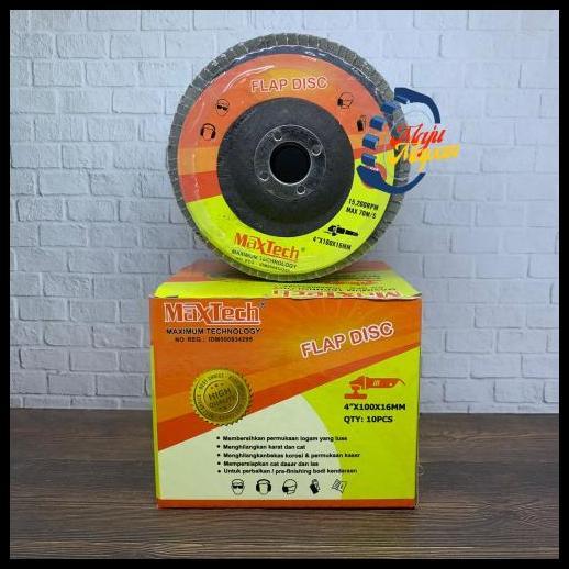 TERLARIS AMPLAS SUSUN / FLAP DISC GERINDA 4" ISCO GRIT 180 