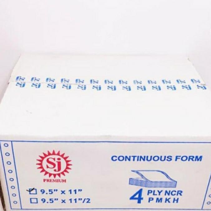 kertas continuous form 4 ply 9.5X11 SJ PREMIUM
