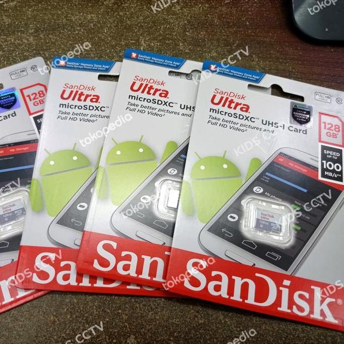 TERLARIS - SD Card / Micro SD / Memory Card Sandisk 128GB 100% Original