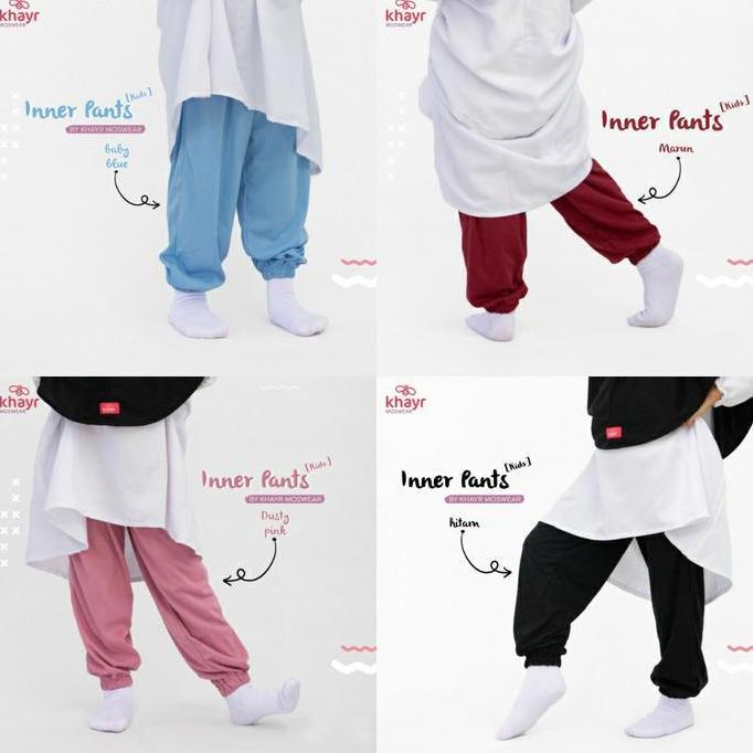 Inner Pant kids Khayr Hijab | Daleman Gamis Anak