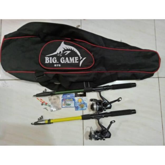 Set Pancing Joran Antena 2 Reel dan 2 Joran (TERBAIK) (TERBARU) (TERMURAH)