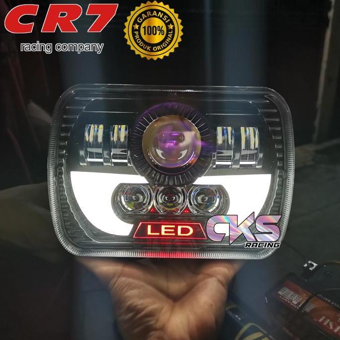 Promo Lampu Depan Daymaker CR7 5x7 inch LED Kotak Plus Senja Jeep Taft Feroza L300 Rx KIng Gl Pro Mo