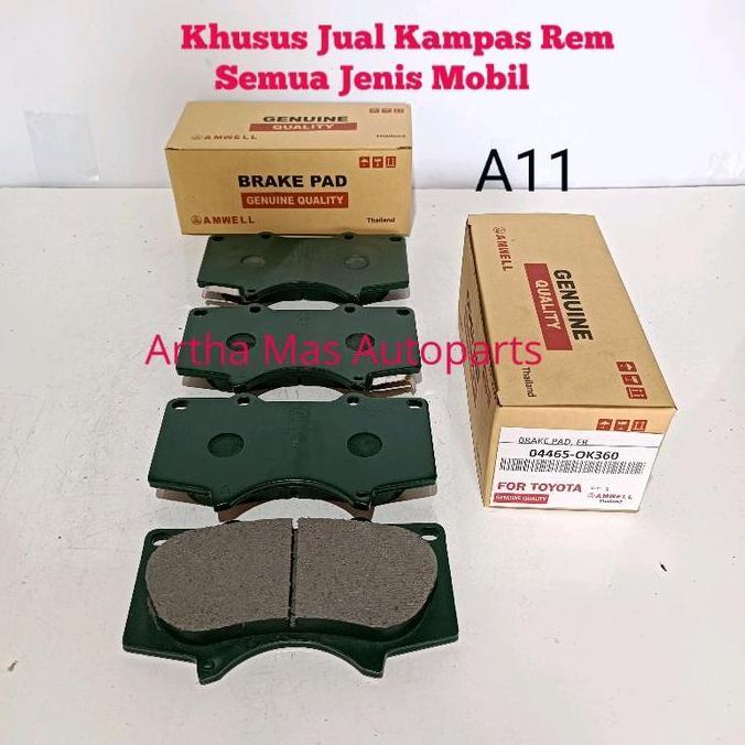 KAMPAS REM DEPAN HILUX NEW REVO DOUBLE CABIN BRAKE PAD HILUX NEW REVO DOUBLE CABIN CAKRAM