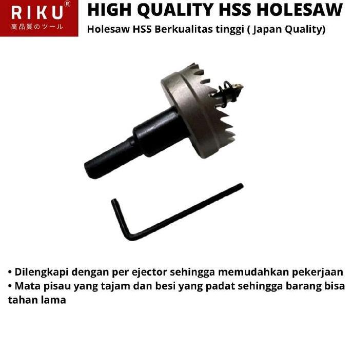Holesaw / Hole Saw HSS Riku Mata Bor Besi 40 mm mili