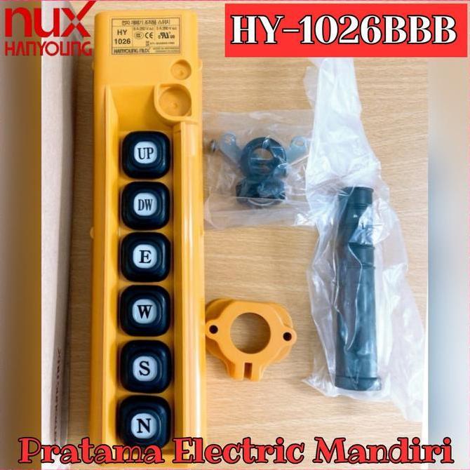 HANYOUNGNUXPENDANTHOIST PUSH BUTTON SWITCH SINGLE SPEED HY-1026-BBB HY 1026-BBB HY 1026BBB HY1026BBB