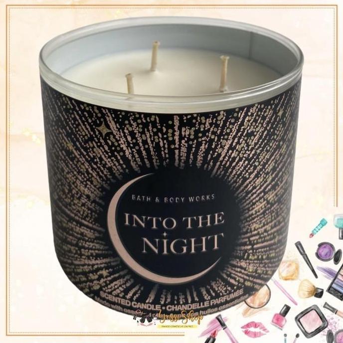TERBARU - BBW INTO THE NIGHT 3-Wick Scented Candle 411Gram