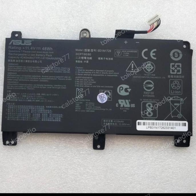 Baterai ASUS ROG STRIX G531 G531GT G531G G531GD G531GE