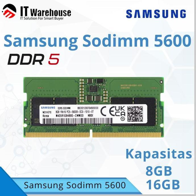 BEBAS ONGKIR - Sodimm SAMSUNG 8GB | 16GB DDR5-5600