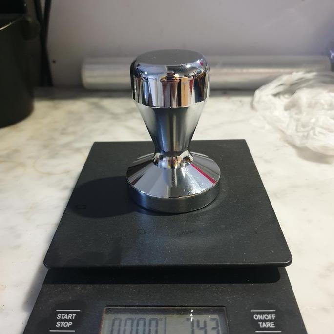 Tamper coffee stainless steel. tamper kopi espresso. coffee tamper