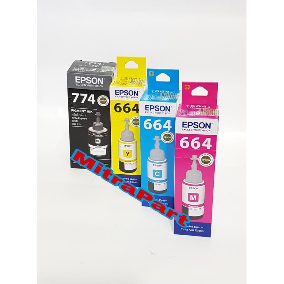 DR107 - Paket Tinta Epson L605 L665 L1455 set 4 warna