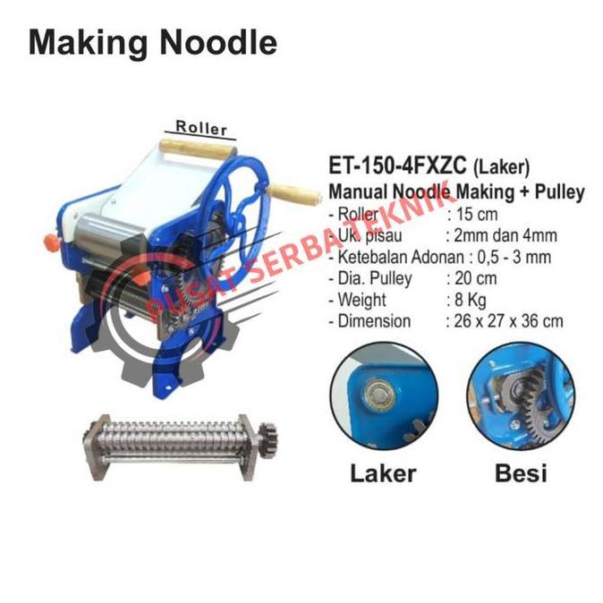 Gilingan Mie Manual/Mesin Cetak Mie/Noodle Maker MOLLAR ET-150 CS