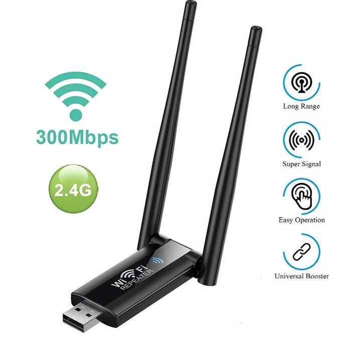 DS263 >> 300Mbps 2.4GHz USB Wireless WiFi Repeater Extender Router WiFi Signal Amplifier Booster Lon