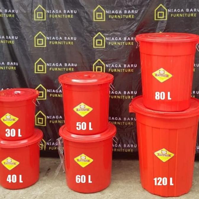 (KHUSUS GOJEK) EMBER PLASTIK SHINPO BESAR JUMBO TUTUP