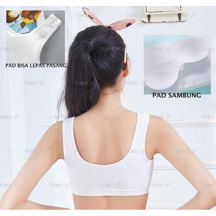 Premium Miniset Busa Katun Anak Cewek Remaja Bh Sport Bra Pelajar Anak Perempuan Pl