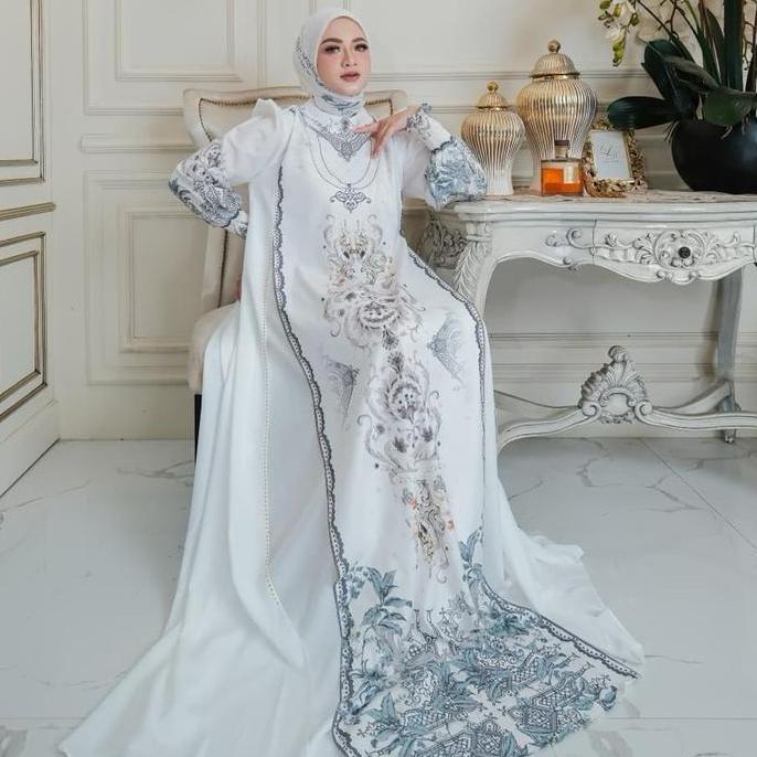 Mozza Syari Alveena set Craf by alya syari gamis