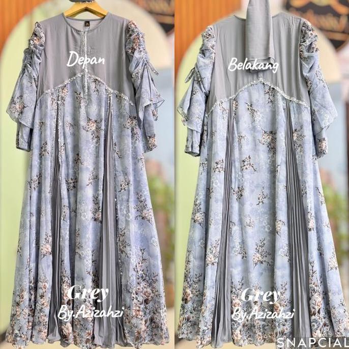 TALITA (By.Azizahzi) gamis set Syari Busui ceruty motif