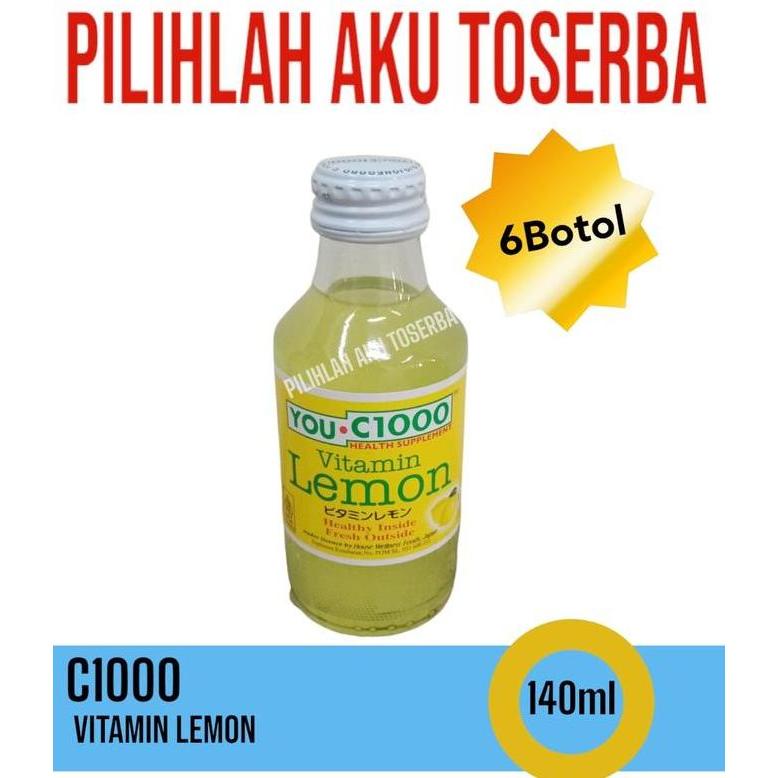 You C 1000 / YOU C1000 LEMON vitamin C 140ml - ( HARGA 6 Botol )