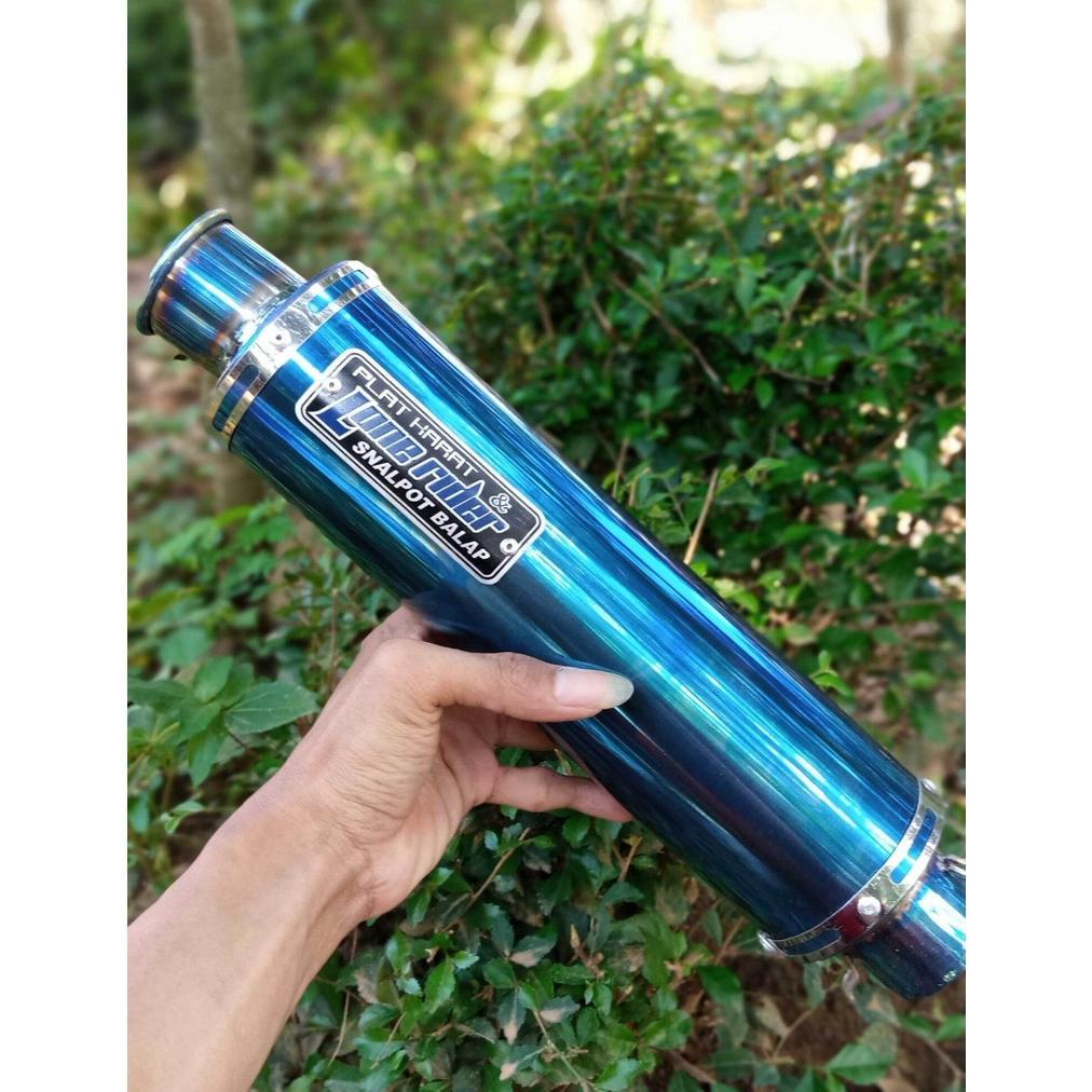 Sale Slincer Knalpot Racing Lonerider Cmms Bluemoon 30 Cm Inlet 50 Mm Mirip Ori Monces Bluemon Emble
