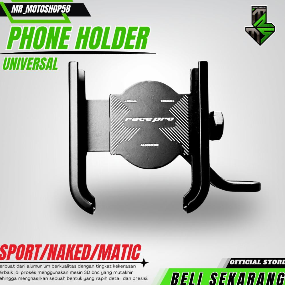 Promo  Holder Handphone Motor Holder Motor Dudukan Handphone Motor Holder Hp Spion  Phone Holder Mot