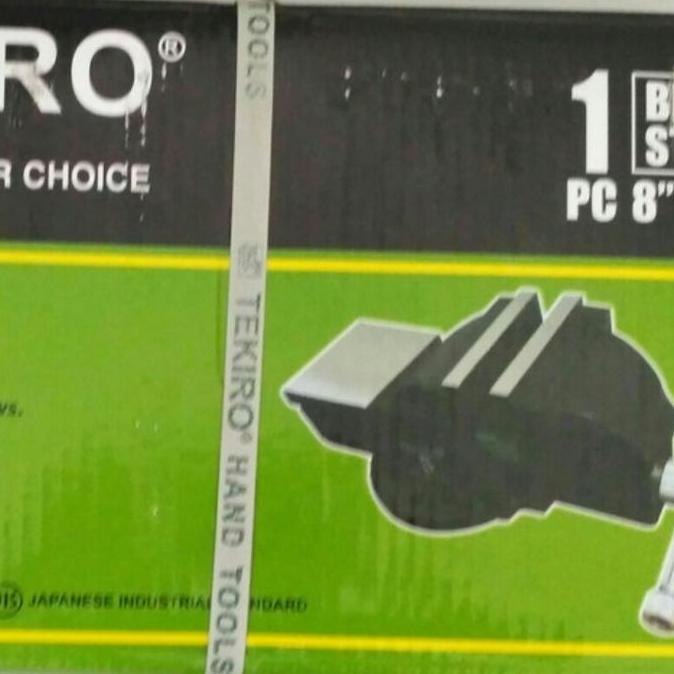 tekiro BV1254 bench vise 8" catok ragum meja bodi besi 8inch BV 1254