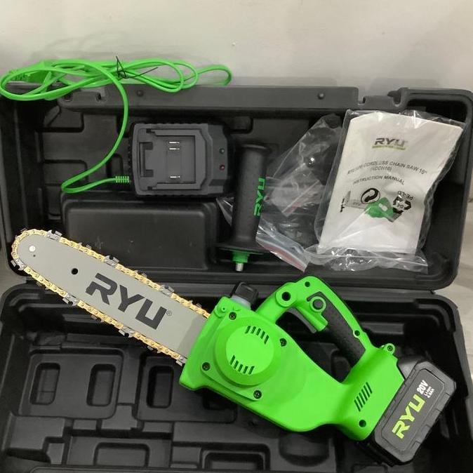 Rcch 10 ryu cordless chainsaw chain saw cas 10 in inchi