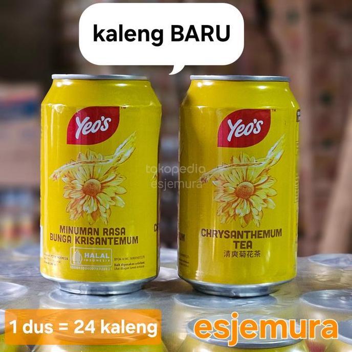 Yeos Chrysanthemum / Teh Kembang Bunga Matahari perdus isi 24 kaleng