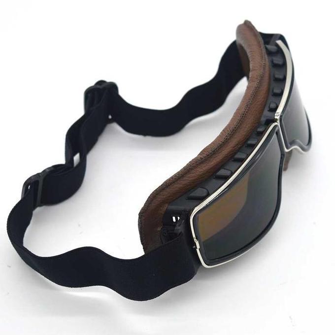 Kacamata Motor Lipat Vintage Aviator Style Anti UV Ride Safety Goggles