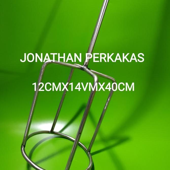 alat aduk adonan/pengaduk cairan/as mixer stainless/alat aduk stainles