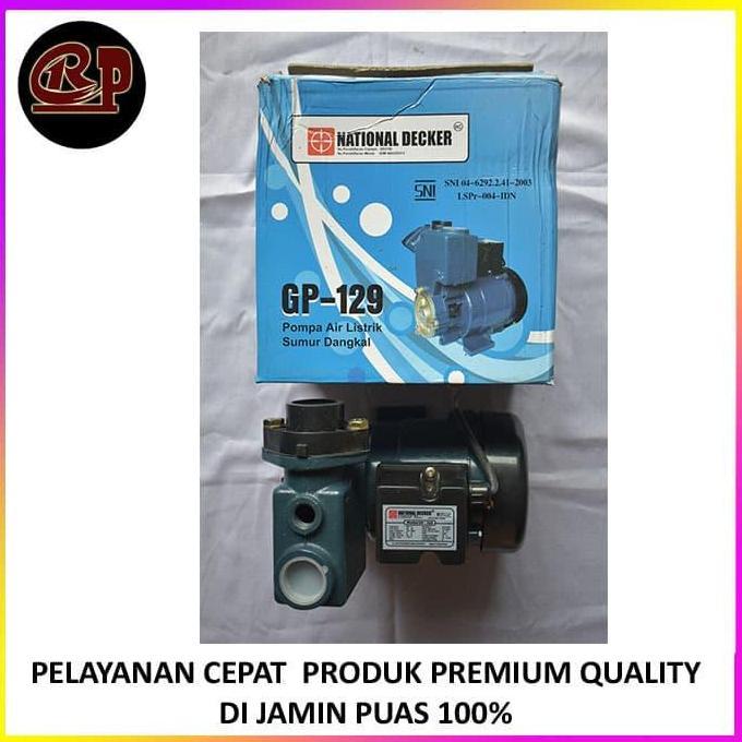 Promo| Pompa Air National Decker Gp-129 / Pompa Air Sumur Dangkal Gp129