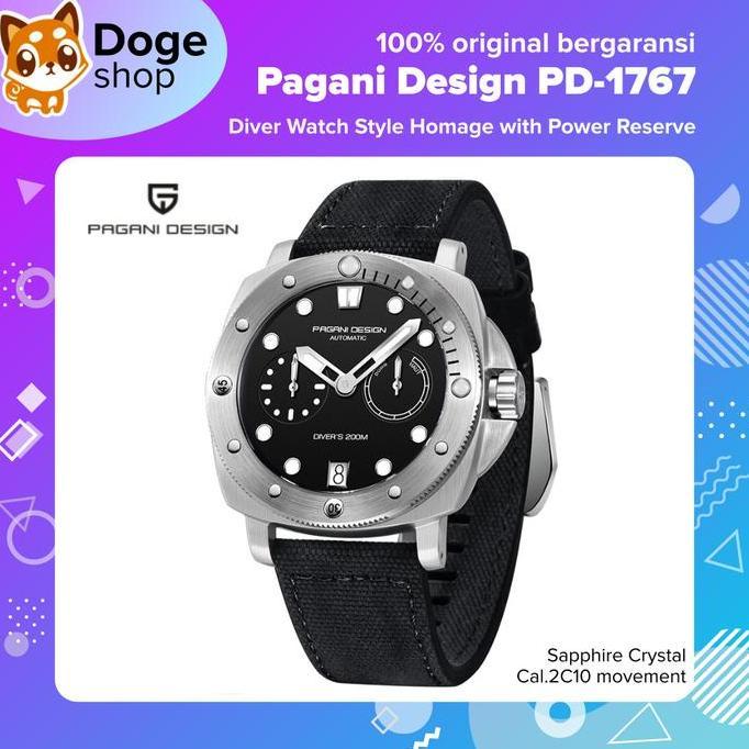 Pagani Design PD-1767 Homage Automatic Watch Cal.2C10 2C10 Caliber Movement PD 1767 Jam Tangan terla