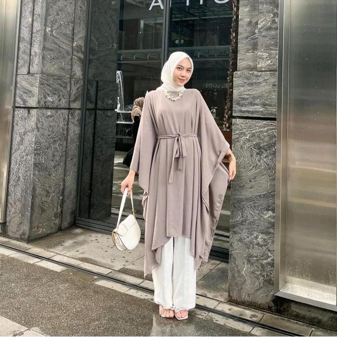 ZoraWear - Ayana Tunica Kaftan Atasan Wanita Muslim Gamis Panjang HS