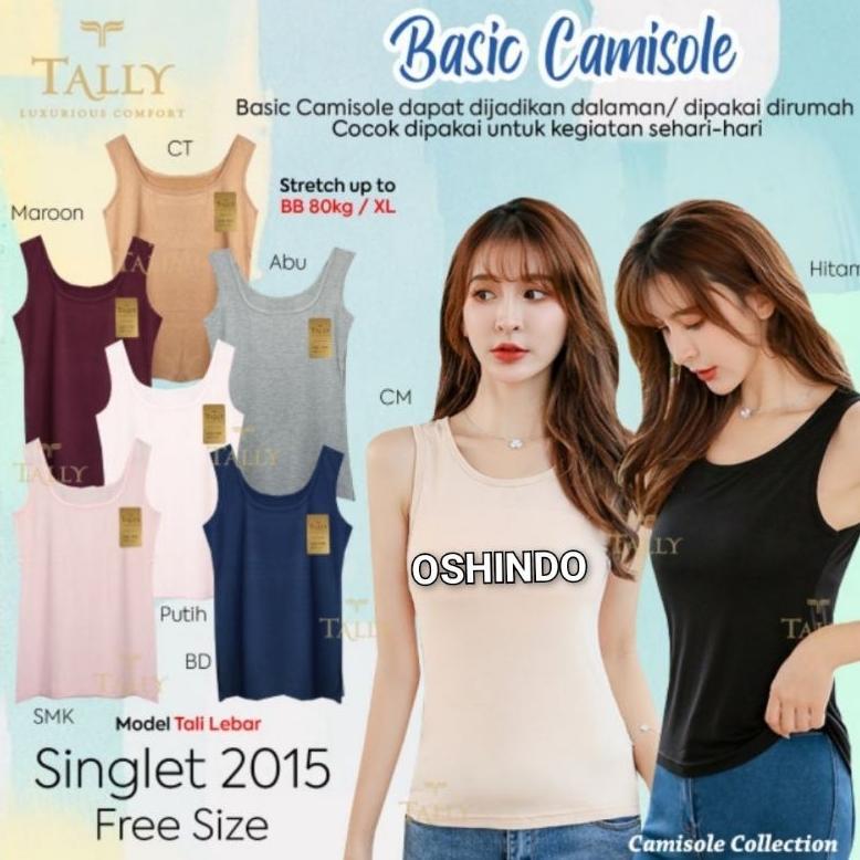 Tally 2015 Baju Singlet Tank Top Wanita Polos Dijamin Murah