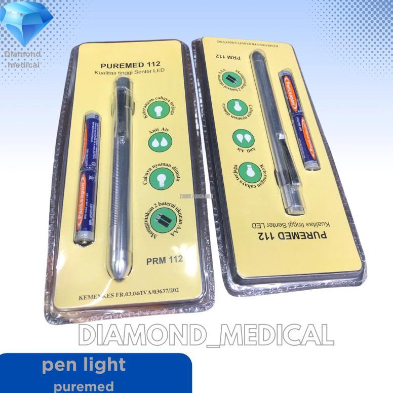 Penlight PUREMED cahaya kuning /Penlight Sinar Kuning Puremed/Penlight Puremed Halogen