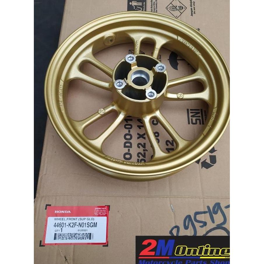 Mm Velg CW Scoopy 2020 Depan Gold Ori AHM 44601-K2F-N01SGM