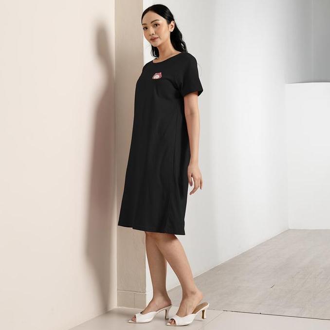 Mbgx- Forever Sweet Home Dress Eve Series Daster Wanita Dress Panjang Simple Piyama Tidur Motif Sant