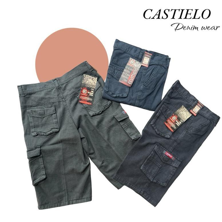 PREMIUM CELANA CARGO PRIA PENDEK BAHAN JEANS MODEL KEMPOL GUNUNG SIZE 27-44 BIG SIZE JUMBO