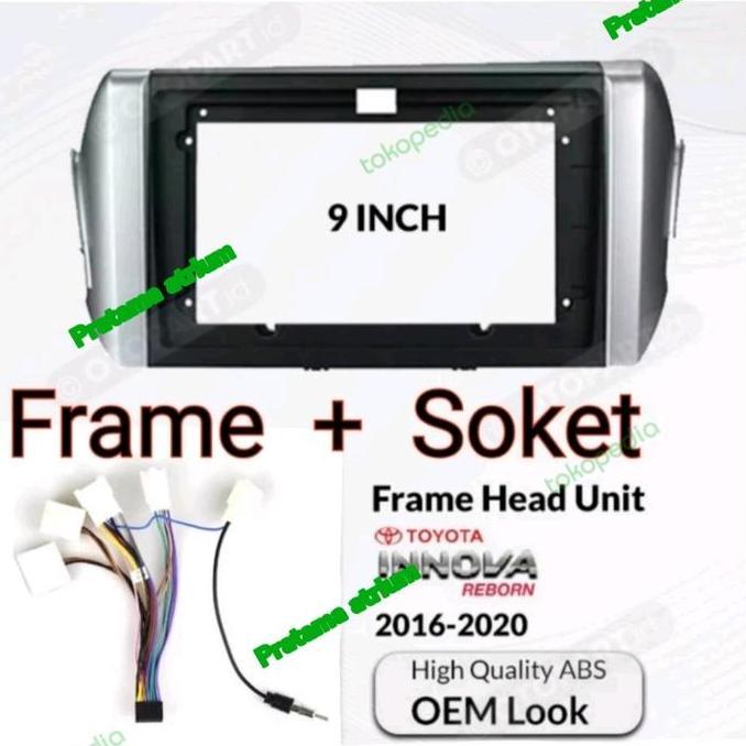 Frame Headunit+Soket Pnp Toyota Innova Tahun 2016-2019 Restock