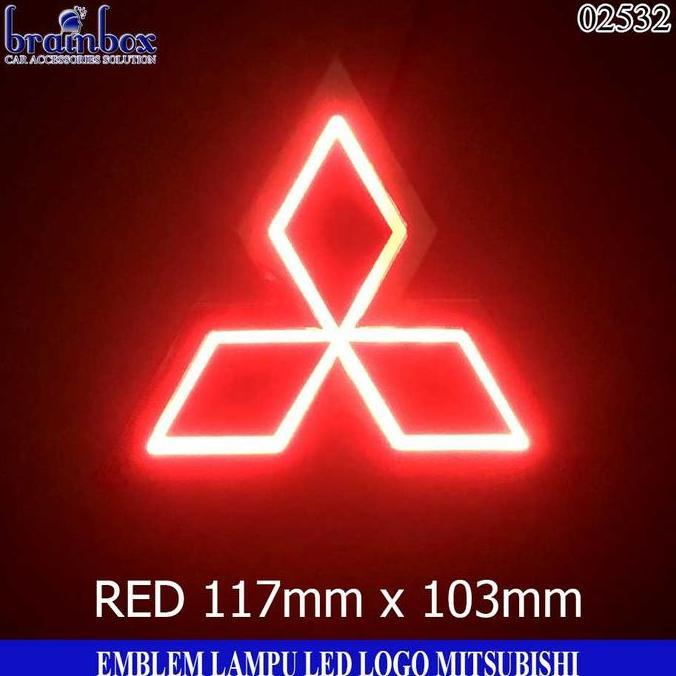 HH QUALITY Car Logo Lht Mitsubishi Emem Mobil Lampu Car Logo LED