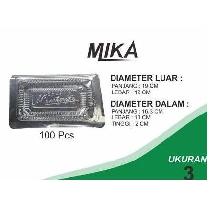 Siapkemas- Mika Kue 3A - Mika Box 3A - Isi 100 Pcs