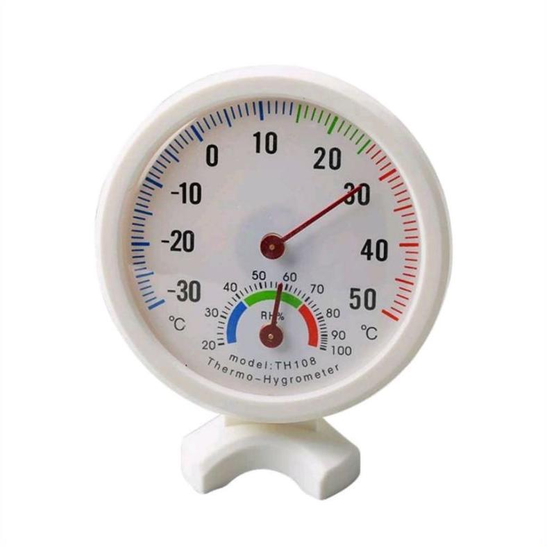 Termometer Ruangan Analog Hygrometer Monitor Kecil