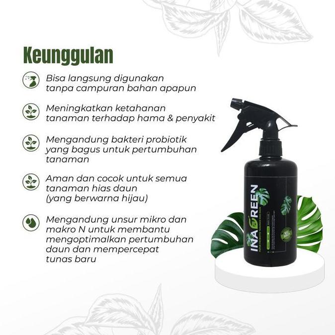 Gardensw- Pupuk Daun Cair Pupuk Tanaman Hias Spray Inagreen 500 Ml Siap Pakai