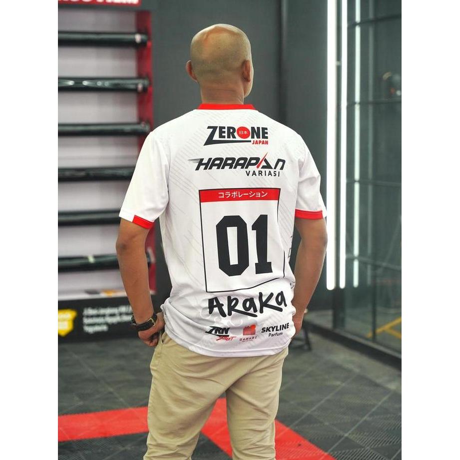 TERMURAH - Zerone Japan Kaos Pria Jersey Racing Balap Dry Fit Full Sablon Original