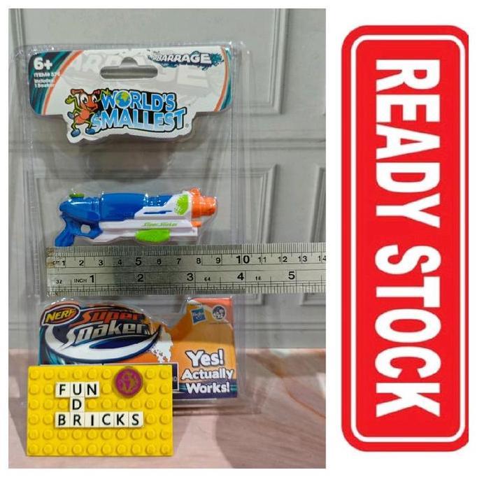 World's Smallest NERF Super Soaker Barrage Pistol Air Miniatur