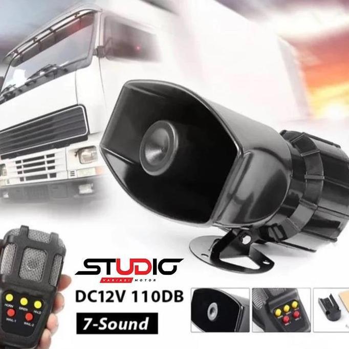 Promo Klakson Sepeda Motor Mobil Toa 7 Mic 6 Suara Sirine Patwal 12 Volt Motorcycle Diskon