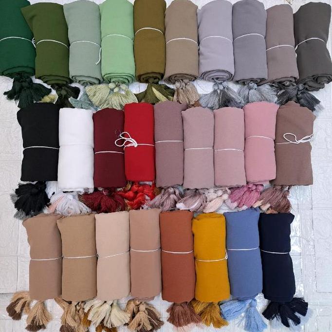 PAKET HEMAT SEGIEMPAT BANDULAN TASEL/ POLOS SEGIEMPAT 130x130 Ceruty Muslim