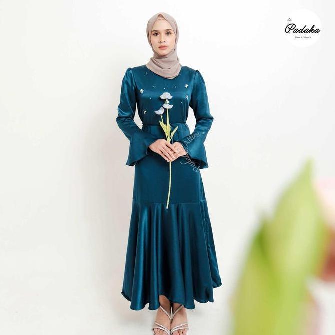 Padaka Attire - SASMAYA - Dress Baju Lebaran Kaftan Abaya Fashion Muslim Gamis 2024