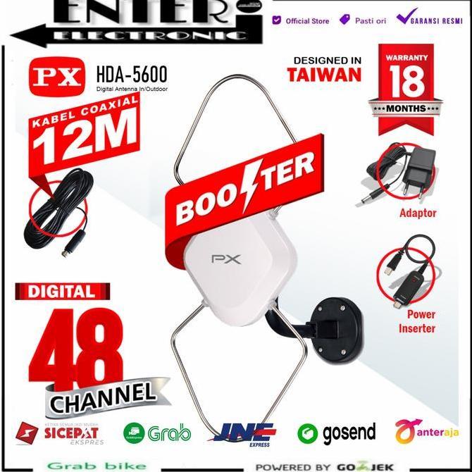 TERLARIS - PX ANTENA HDA 5600 - PX INDOOR OUTDOOR ANTENA TV DIGITAL HDA5600